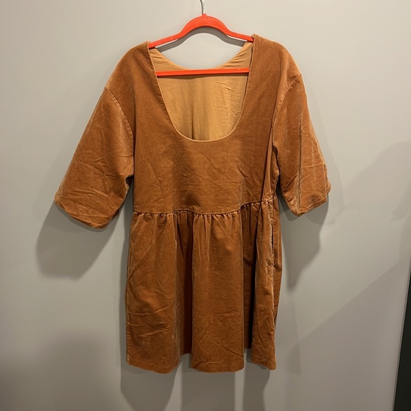 NWT Corduroy Babydoll Dress - Picture 2 of 3